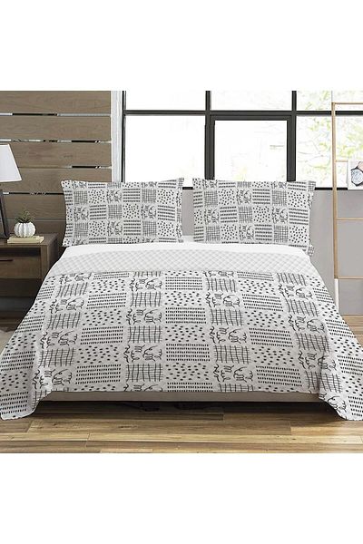 Evmila Modern Pattern Double Printed Pique (200x220 Cm) Colorful