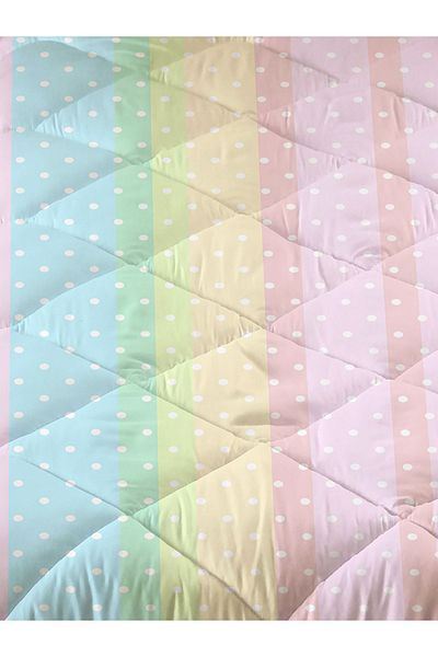 Evmila Unicorn Patterned Quilted Quilt, Single Sleeping Set