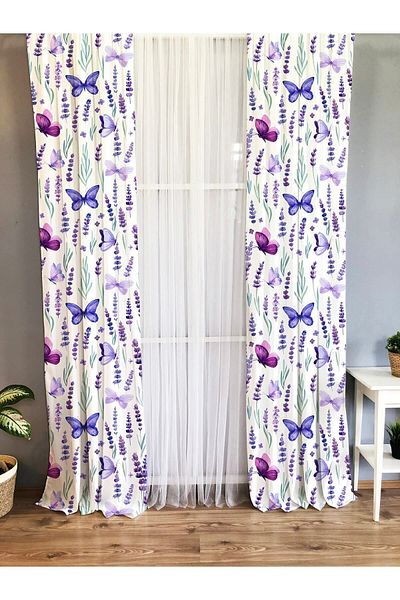 Evmila Printed Patterned Background Curtain for Kids and Baby Room