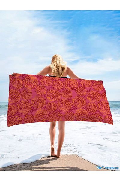 Evmila 75x150 cm Τυπωμένη Πετσέτα Παραλίας - Για Πισίνα και Μπάνιο