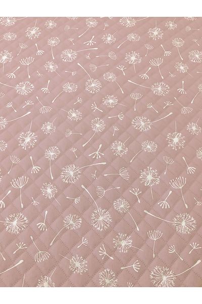 Evmila Dandelion Pattern Double Printed Pique (200x220 Cm) Pink