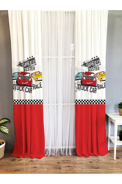 Evmila Printed Children's Room Background Curtain
