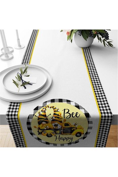 Evmila Autumn And Pumpkin Patterned Runner