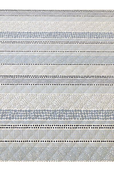 Evmila Line Pattern Double Printed Pique (200x220 Cm) White