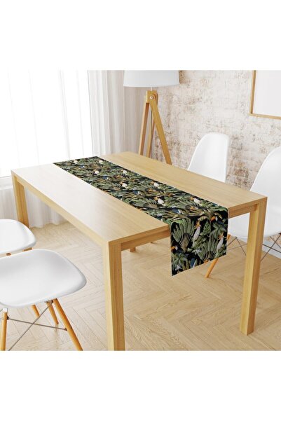 Lolla Evmila țesătură din catifea papagal și frunze Runnur model 1452