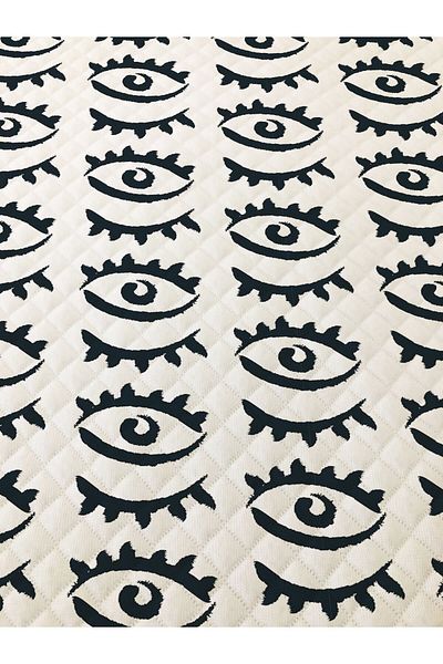 Evmila Eye Pattern Double Printed Pique (200x220 Cm) Colorful