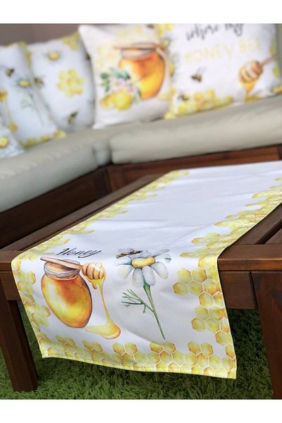 Evmila Honey Honeycomb Pattern Runner 2260
