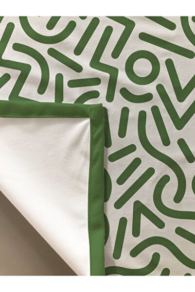 Evmila Сучасна скатертина з візерунком, зелена
