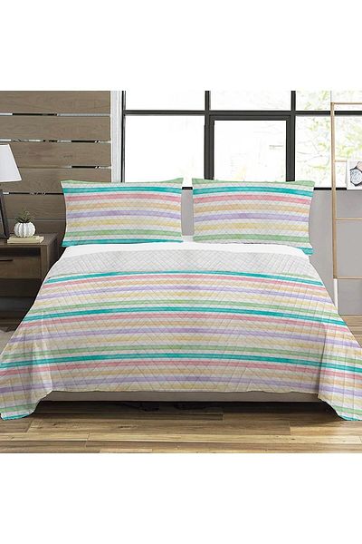 Evmila Modern Pattern Double Printed Pique (200x220 Cm) Colorful