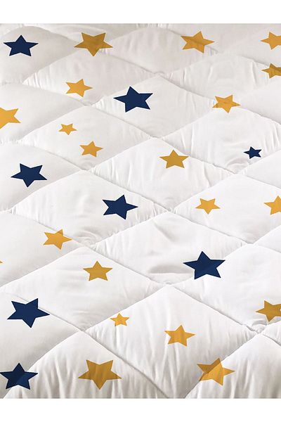 Evmila Single Cat Patterned Quilted Sleeping Set