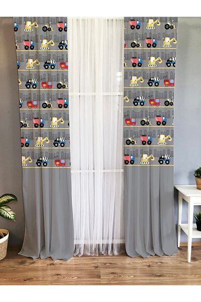 Evmila Printed Children's Room Background Curtain