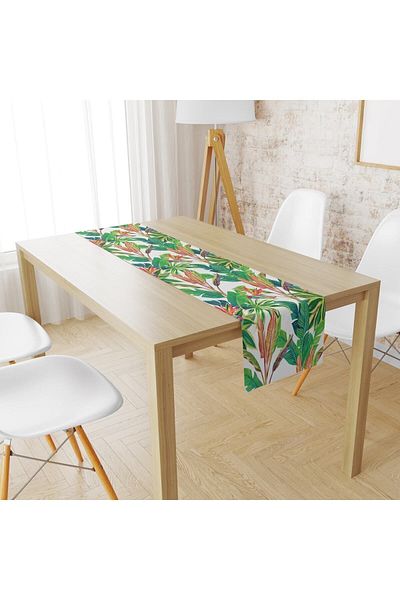 Lolla Evmila Tropical Leaves Pattern Runner Llrn 109