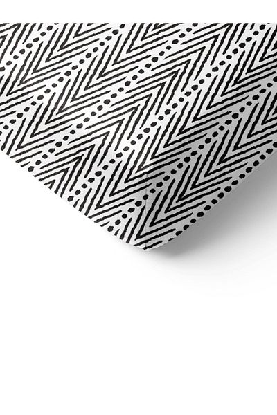 Evmila Ethnic Pattern Printed Double Sheet Set 160x200 Cm - White