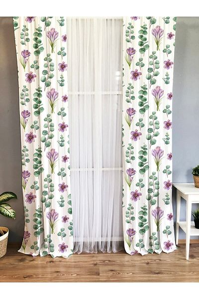 Evmila Printed Patterned Background Curtain for Kids and Baby Room