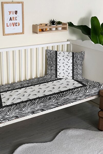 Evmila Modern Patterned Velvet Decorative Baby Crib Cover