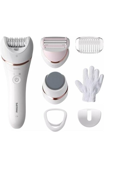 Philips 8000series Islak Kuru Beyaz Epilatör Bre730/05