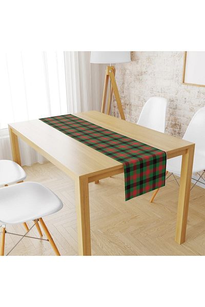 Lolla Evmila Velvet Fabric Red Green Plaid Runnur Model 1051