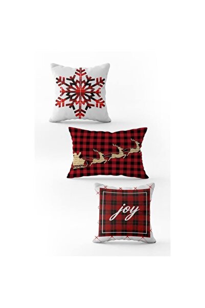 Evmila Novogodišnji specijalni set od 3 dela Somot dvostrani Štampano Jastuk