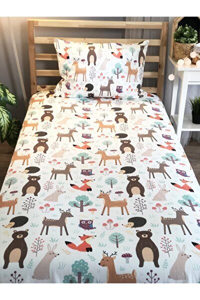 Lolla Evmila Digital Printed Cute Animals Velvet Cover Pillow Set 1438