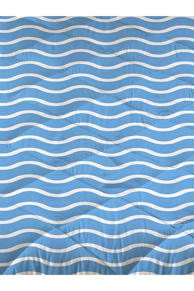 Evmila Whale Patterned Quilted Quilt, Single Sleeping Set