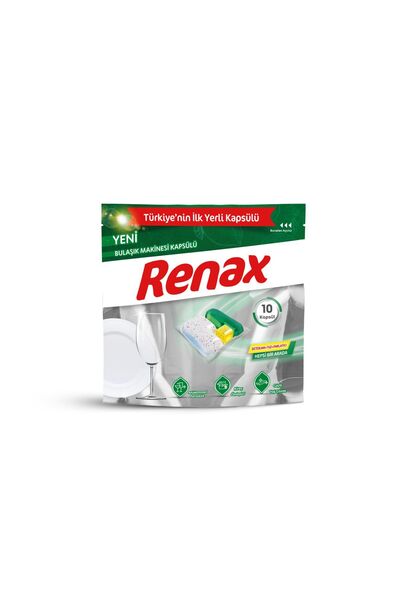 RENAX Bulaşık Makinesi Kapsülü Hepsi Bir Arada 10 Lu
