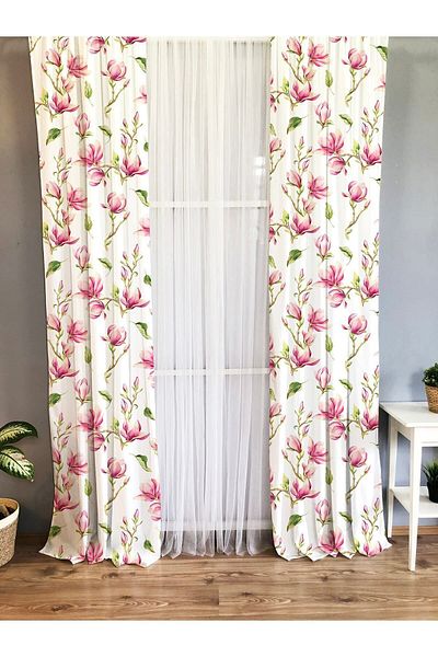 Evmila Printed Patterned Background Curtain for Kids and Baby Room
