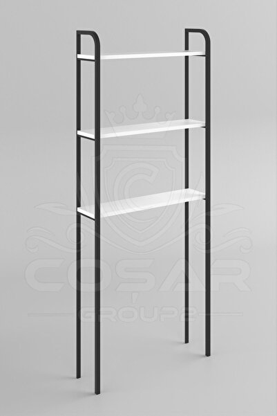 Cosargroup Wc Arkası Klozet Rafı Klozet Üstü Raf Ve Organizatör Havluluk Banyo Düzenleyici Beyaz