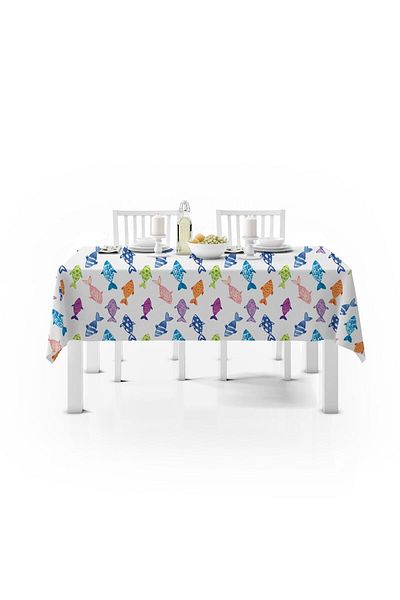 Lolla Evmila Colorful Fishes Tablecloth 70