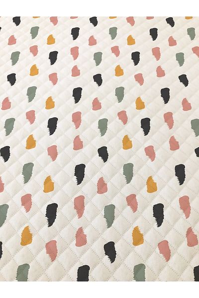 Evmila Modern Pattern Double Printed Pique (200x220 Cm) Colorful