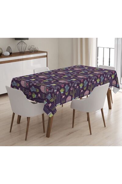 Evmila Štampano Somot Tekstura Stolnjak