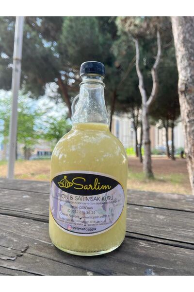 SARLİM ARAPOĞLU Pak Bahçe %100 Doğal Sarımsak Limon Kürü 250 ML x 2 Adet – Ta...