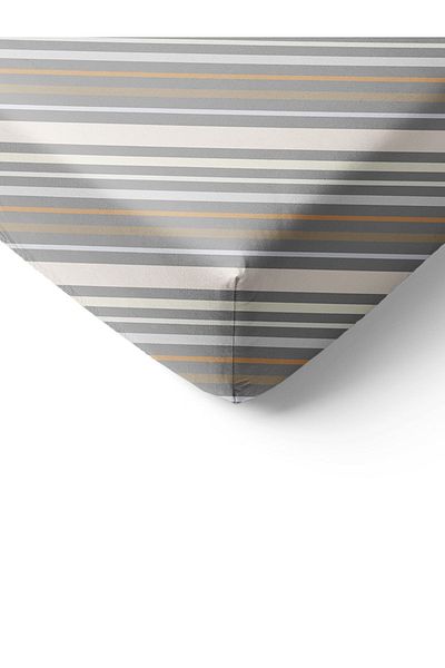 Evmila Line Patterned Printed Single Elastic Sheet Set