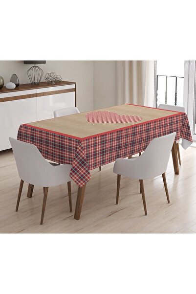 Evmila Скатертина з червоним візерунком у клітинку