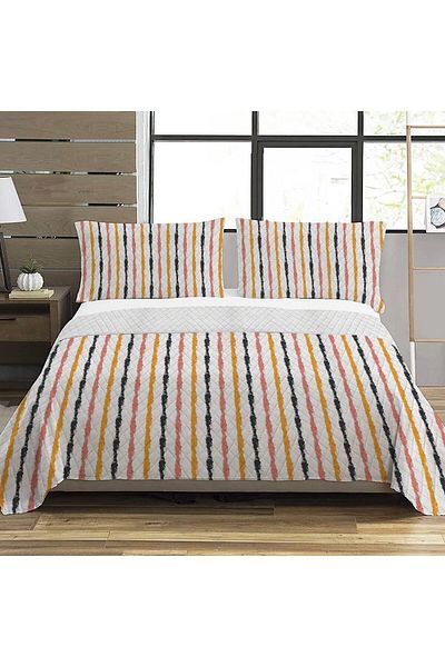 Evmila Modern Pattern Double Printed Pique (200x220 Cm) Colorful