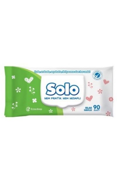 Solo 360 Sheets Wet Towels - 90 Pieces with 4 Covers