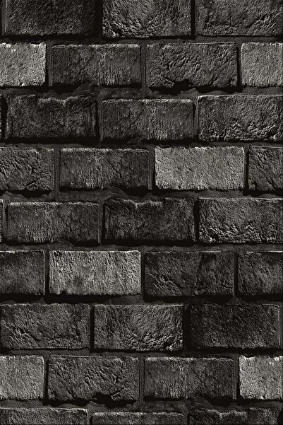 Bien Duvar Kağıtları Exclusıve 6410 Siyah Tuğla Taş Desen Duvar Kağıdı 5,30 M²