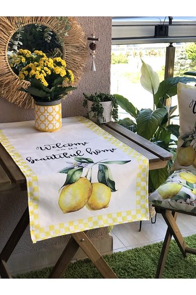 Evmila Lemon Pattern Runner 2168