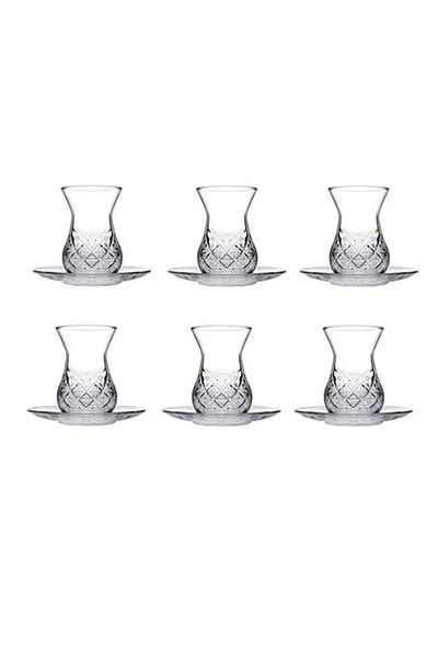 Paşabahçe Tea Cup Timeless 12 Piece Tea Set Set