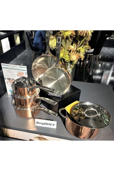 Berghoff 8500943 Gem 10 Piece Copper Cookware Set