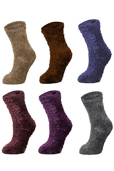 Külah 6 чифта плюшени термо чорапи за сън за жени 36-40