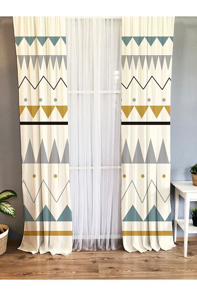 Evmila Printed Children's Room Background Curtain
