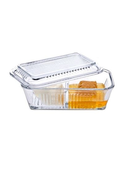 Paşabahçe Storage Container with 3 Compartments - Jam Bowl, Fish and Breakfast