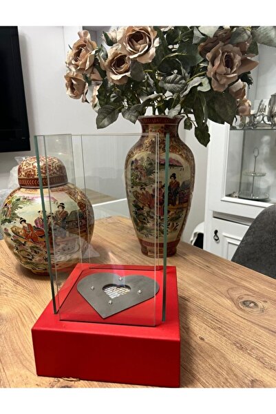 Moor Garden Caro Kırmızı Şömine Taş Ve Yakıt Hediyeli