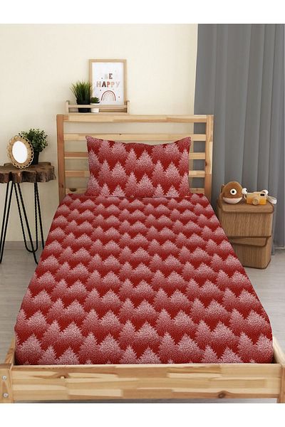 Evmila New Year's Special Pattern Printed Single Elastic Sheet Set