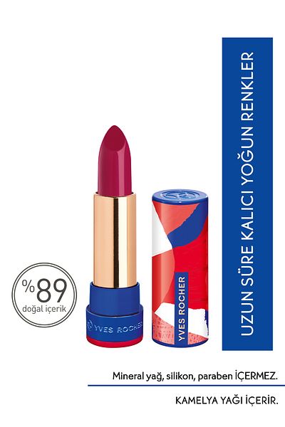 Yves Rocher Ultra Moisturizing Satin Lipstick - Intense Fuchsia, 3.8g, 81112