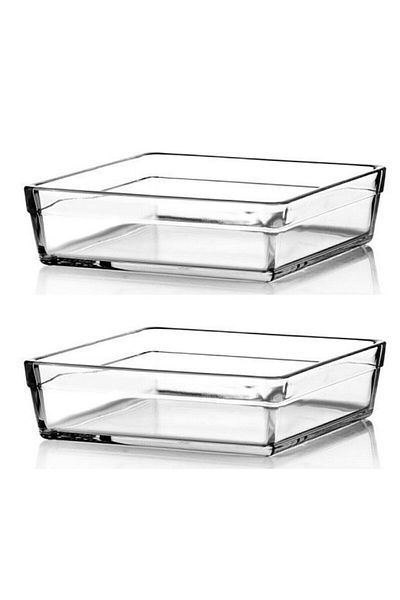 Paşabahçe 59304 Borcam Premium Square Baking Tray 2400cc - 2 Pieces Fma99929