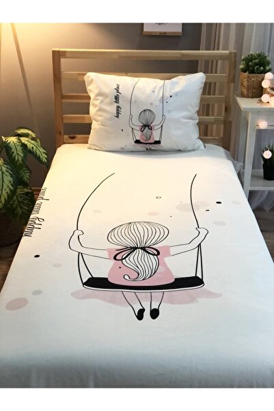 Lolla Evmila Digital Printing Swing Girl Velvet Cover Pillow Set 1582