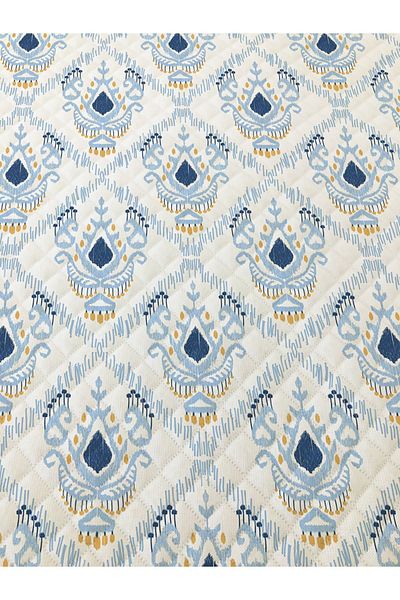 Evmila Model Modern Dublu Imprimat Pique (200x220 Cm) Albastru