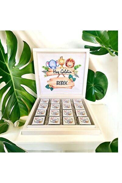altıniz gıda (elit Çikolata )safari Isme Özel Isimli Bebek Çikolatası 48li Do...