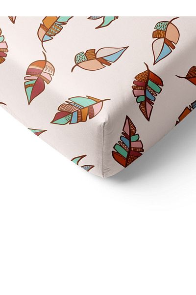 Evmila 160x200 Cm Colorful Double Leaf Patterned Sheet Set